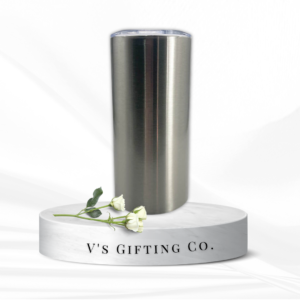 15oz Silver Skinny Tumbler (440ml)